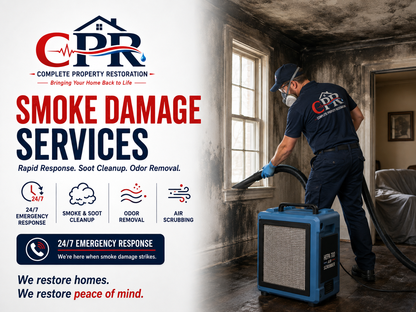CPR — Complete Property Restoration: Smoke Damage Restoration Services